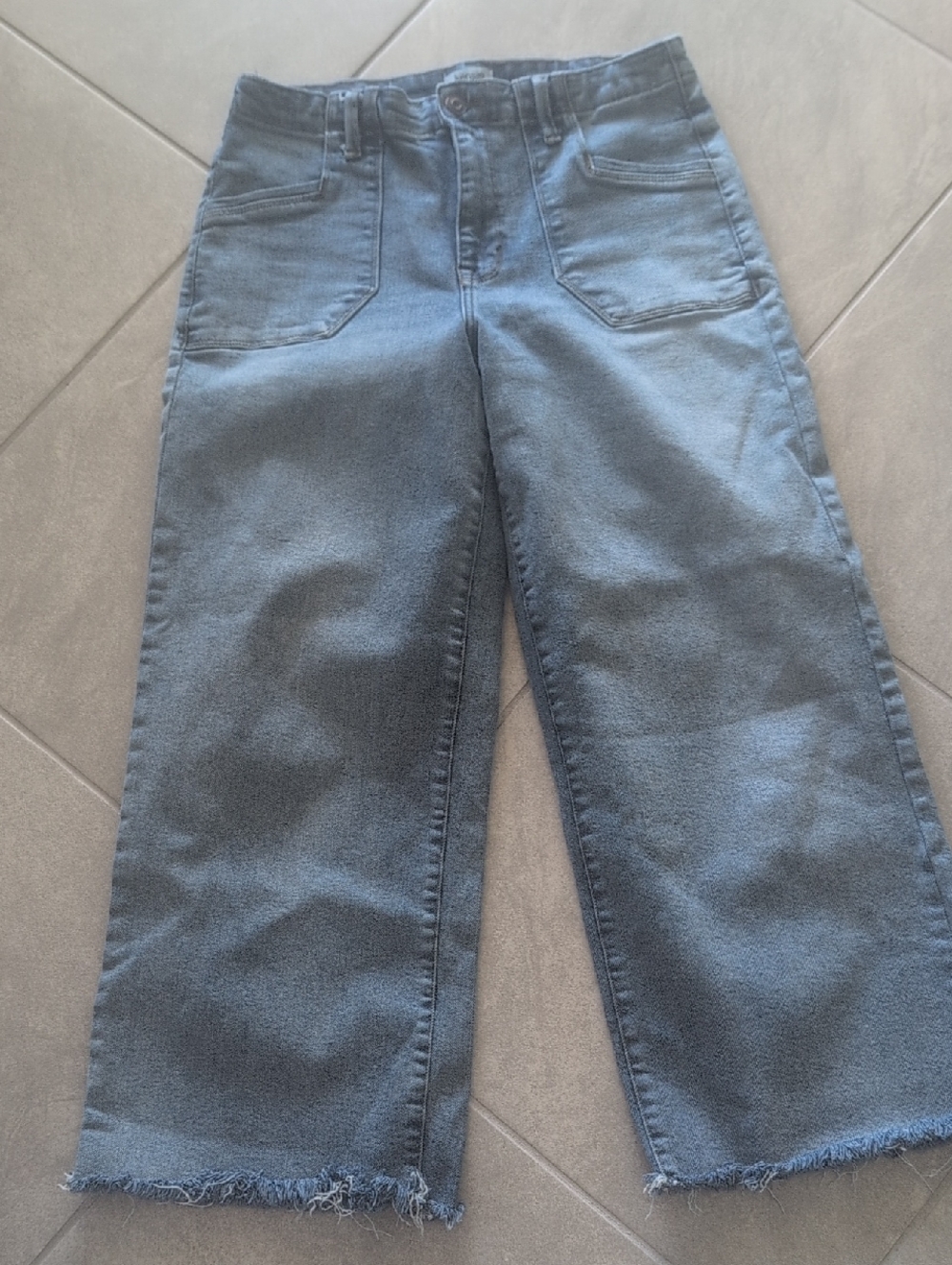 Kensie Light Blue Denim Jeans with Brown Stitching